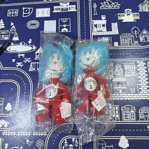 THING 1 Thing 2 Cat In Hat MINI KELLOGG'S PLUSH TOY Red Blue Hair · : Shop, Sell
